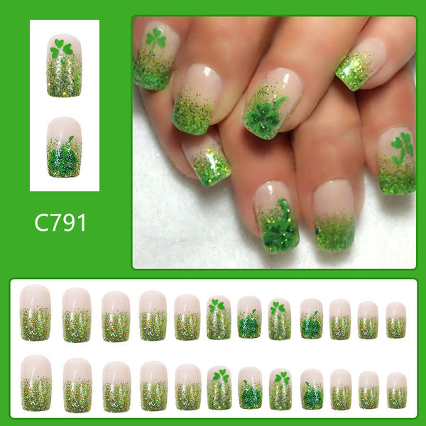 12 Sizes-24 Pcs Press On Nails C791