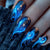 12 Sizes-24 Pcs Press On Nails Royal blue w-88