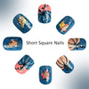 Vintage navy blue maple leaf pumpkin