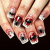 Halloween bloody gradual change bat spider blood drop