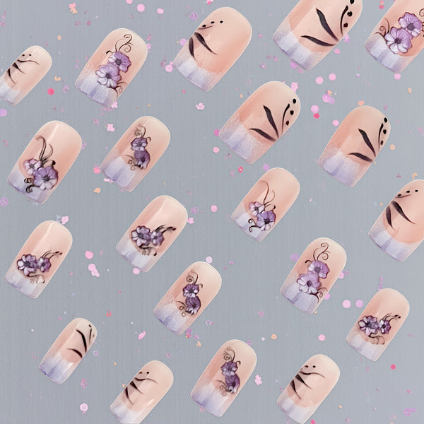 24pcs/Set Press On Nails JB253