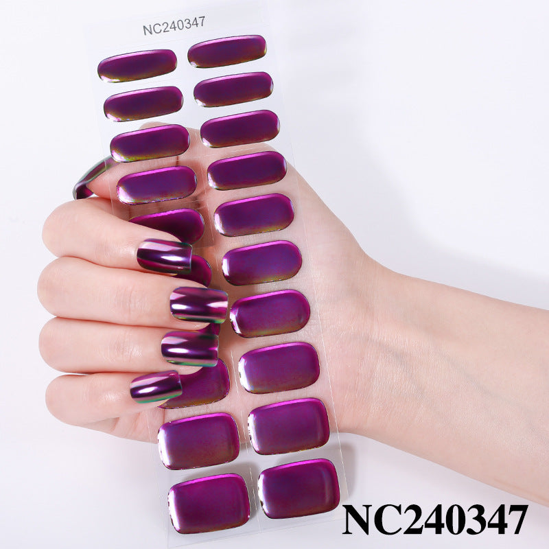 Semicured UV gel nail sticker NC240347