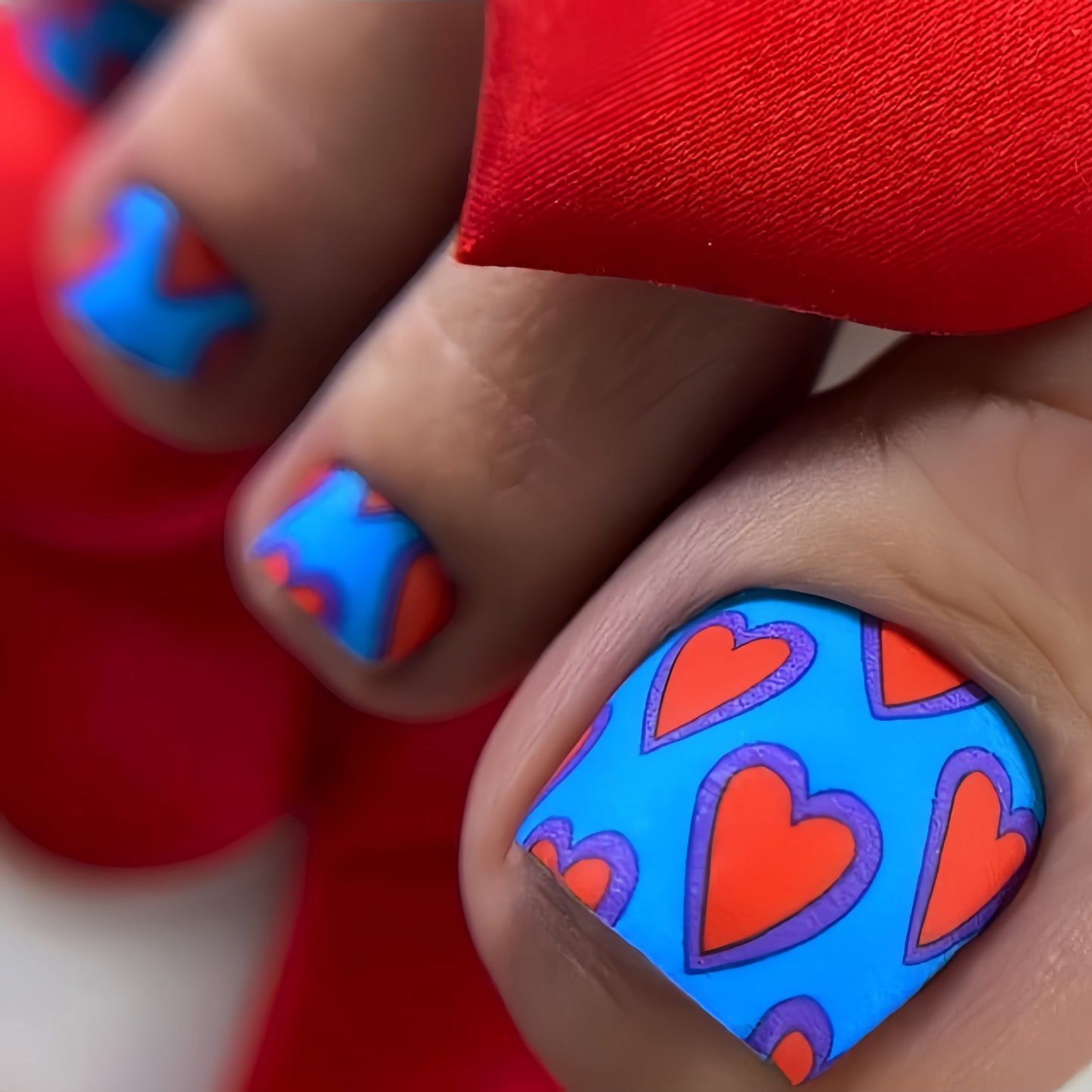 Pedicure fake nail Y608