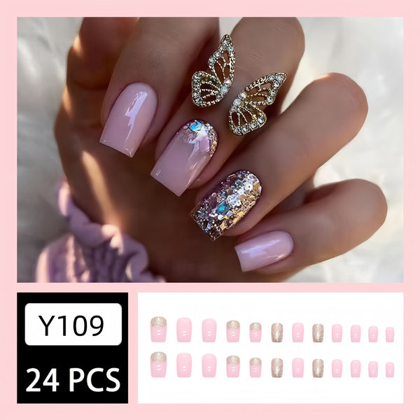 24pcs/Set Press On Nails
