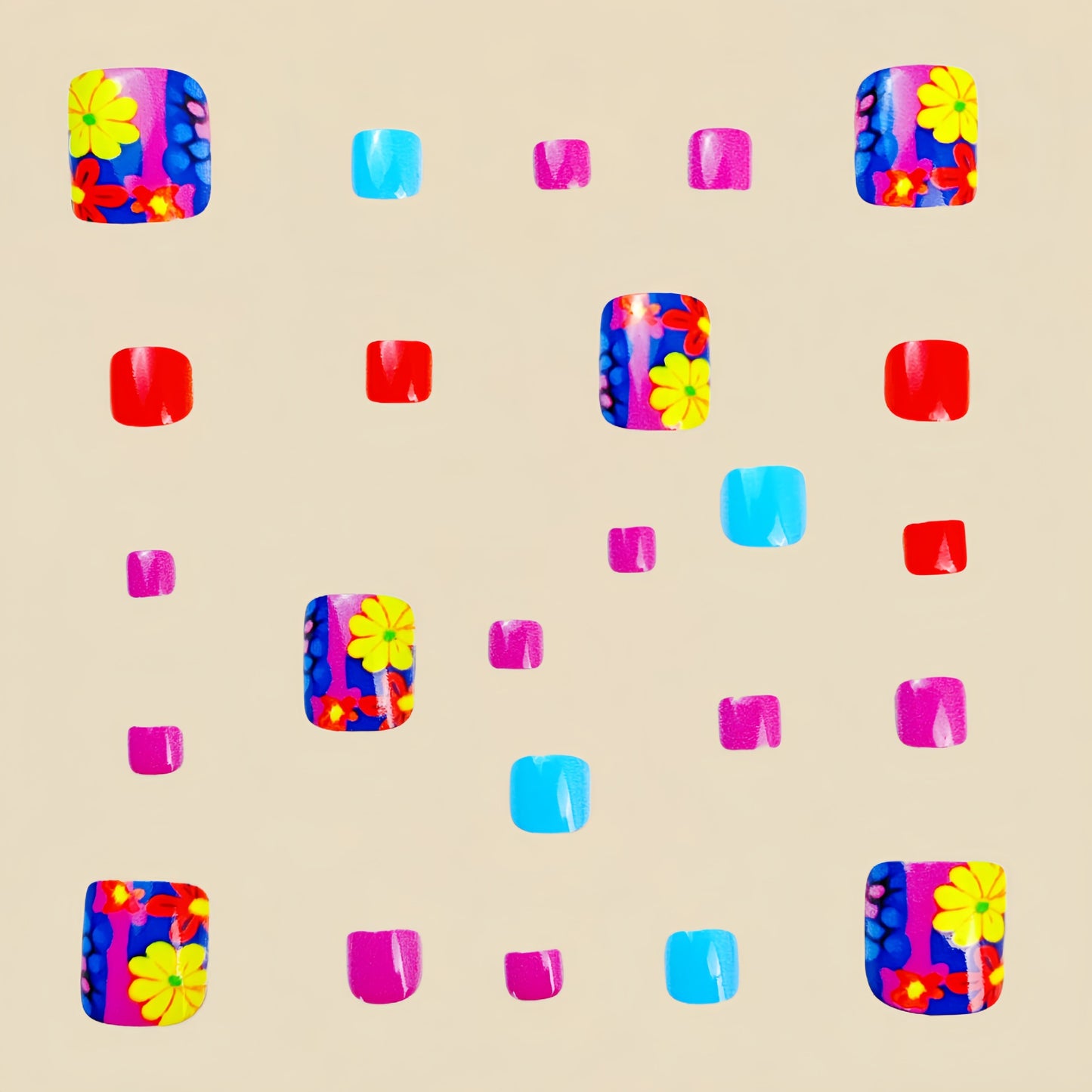 Pedicure fake nail Y824