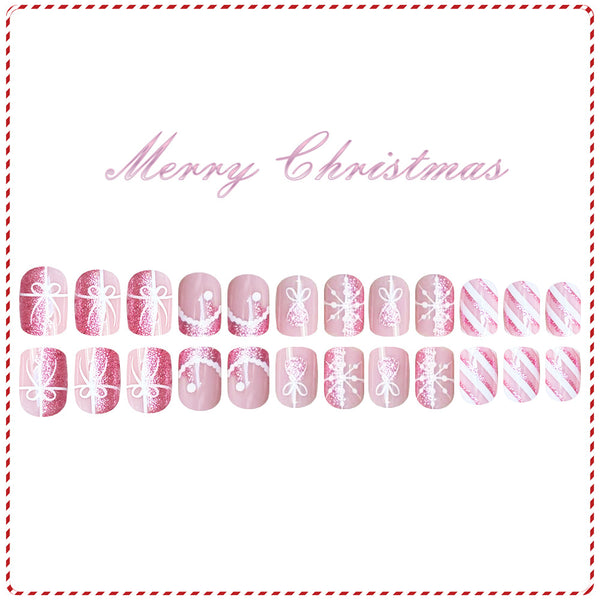 24pcs/Set Press On Nails JB952