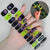Semicured UV gel nail sticker kit JR54 (24 stickers) luminous model