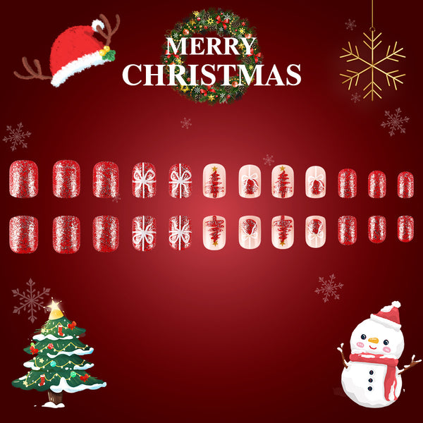 Snowflake Christmas Nail Art