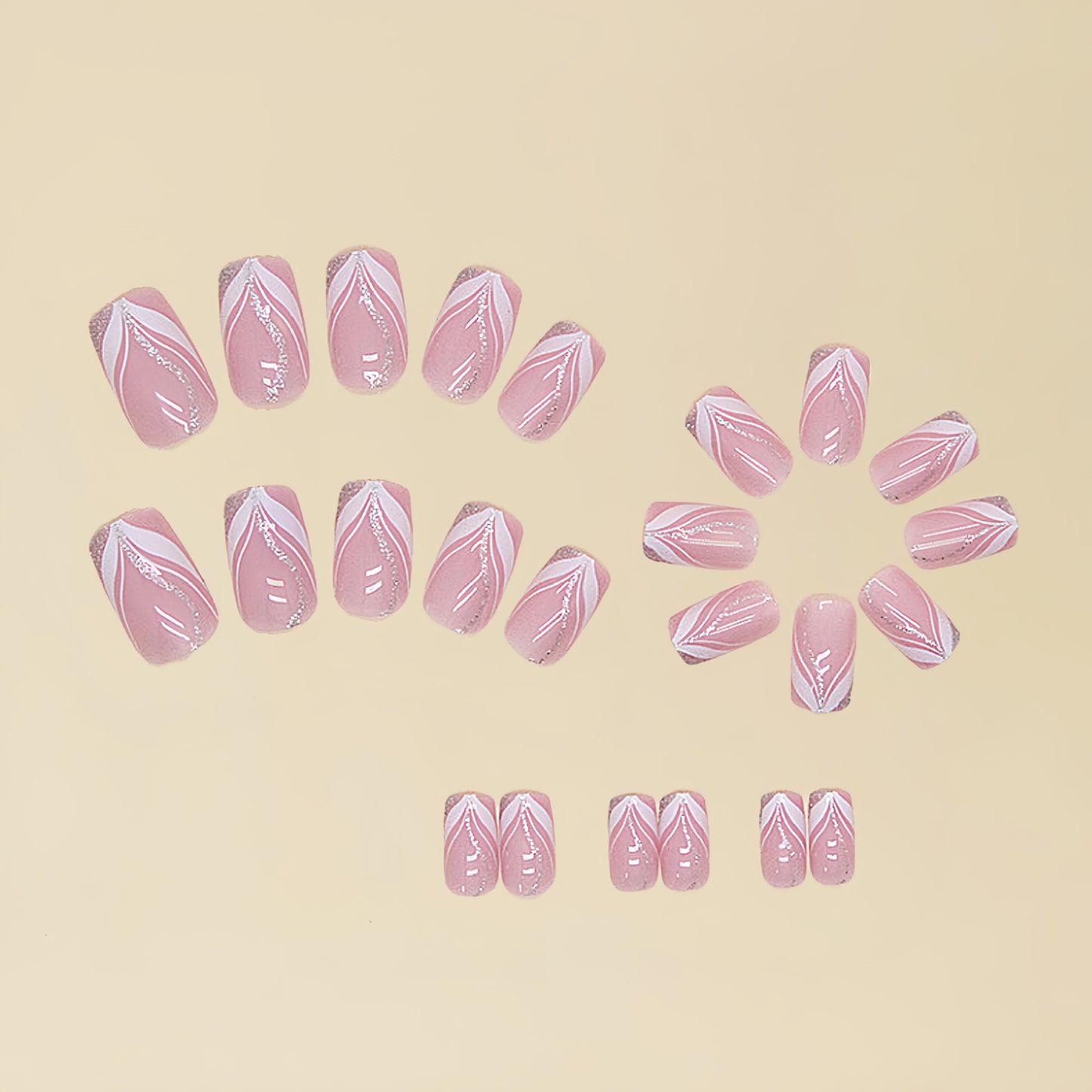 24pcs/Set Press On Nails