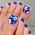 Blue toenail