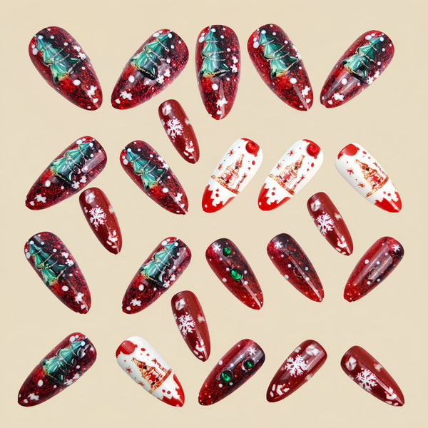 24pcs/Set Press On Nails Y1240