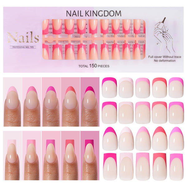 150 Pcs Five-color French nails