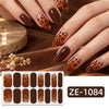 Leopard nail polish film nail sticker
