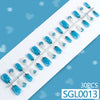 Cat's eye blue 30pcs
