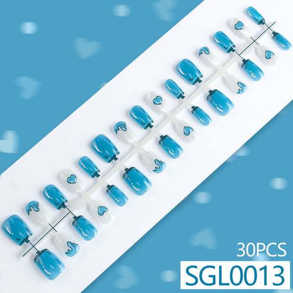 Cat's eye blue 30pcs