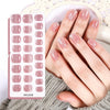 26 finger solid color cat eye no-bake manicure sticker