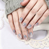 26 finger solid color cat eye no-bake manicure sticker