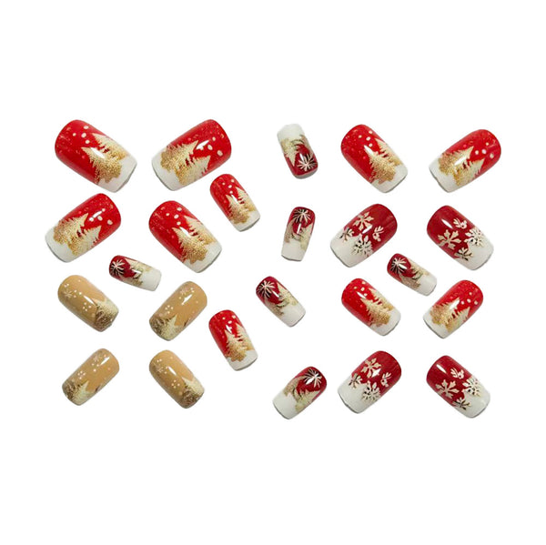 12 Sizes-24 Pcs Press On Nails Y365