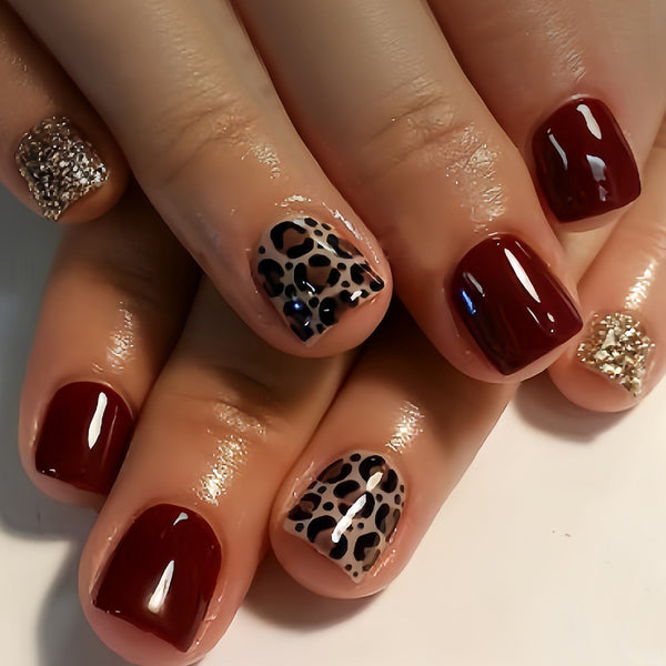 Brown leopard print spots