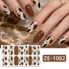 Leopard nail polish film nail sticker