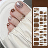 Pédicure vernis semi-permanent à rayures FF011