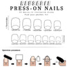 12 sizes/24 pcs press on nail