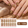 Leopard nail polish film nail sticker