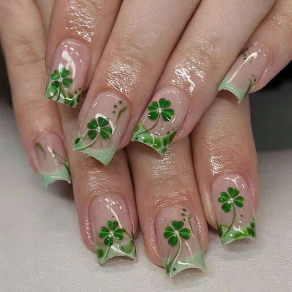 Little fresh four-leaf clover