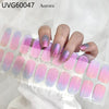 UV gel nail sticker semi-cured