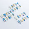 Embossed gilt cat's eye 30 pieces