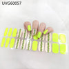 UV gel nail sticker semi-cured