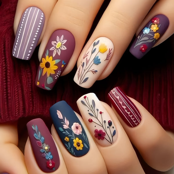 24pcs/Set Press On Nails