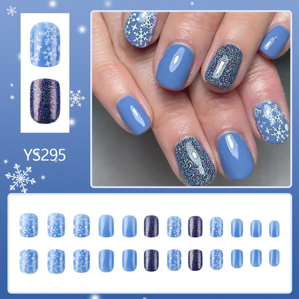 Christmas Nail Art Snowflake Glitter Wear Nail Art