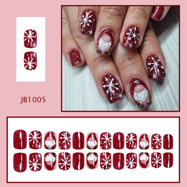 24pcs/Set Press On Nails JB1005