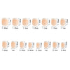 150 pieces seamless matte French fake nail