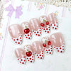 30 pcs 3D Cherry French Polka Dots