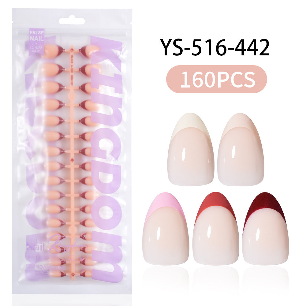 Five-color square patch manicure 150 pieces