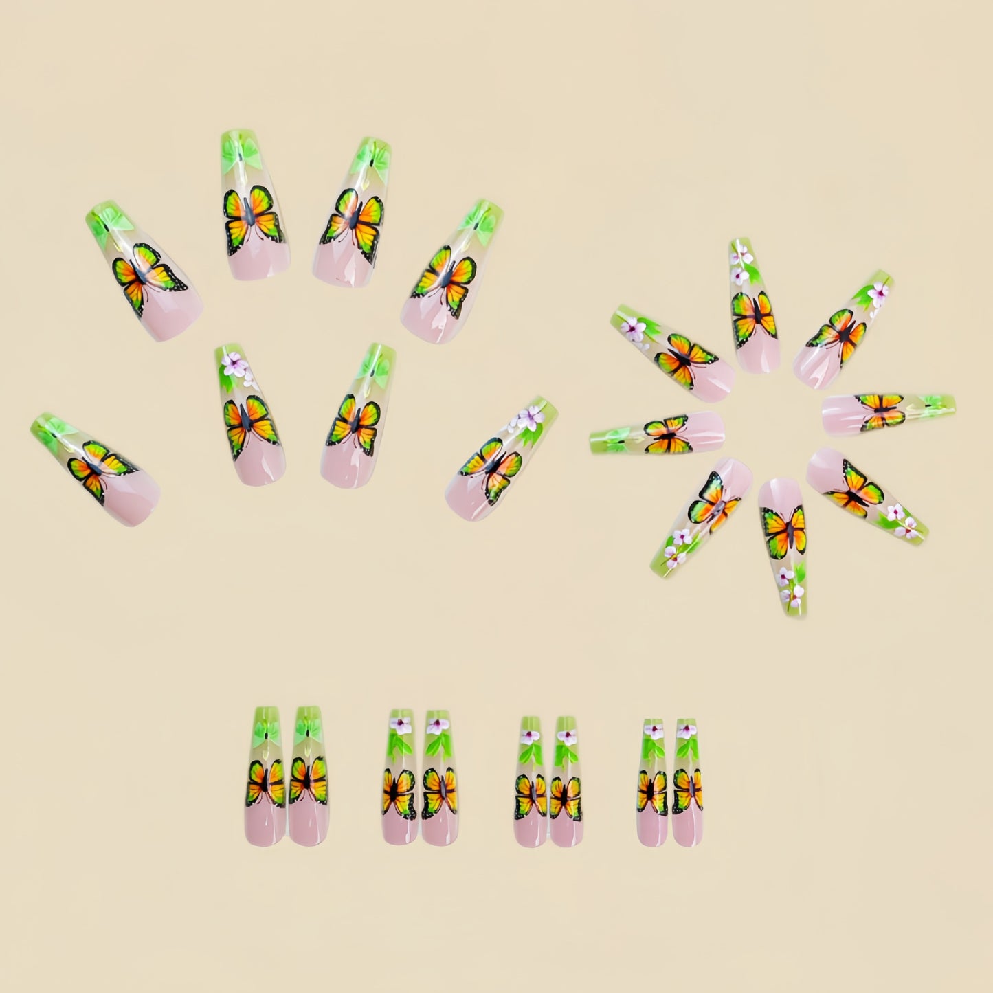 24pcs/Set Press On Nails