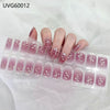 UV gel nail sticker semi-cured