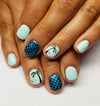 Blue fish scales