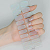 Semicured UV gel nail sticker kit