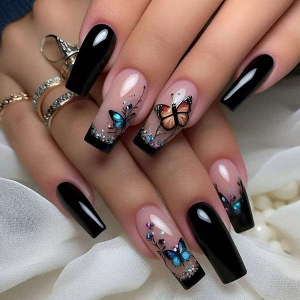 Black butterfly flower