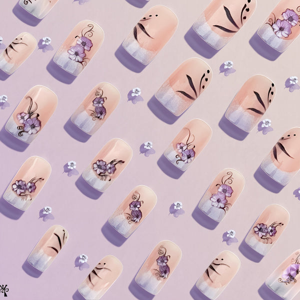 24pcs/Set Press On Nails JB253