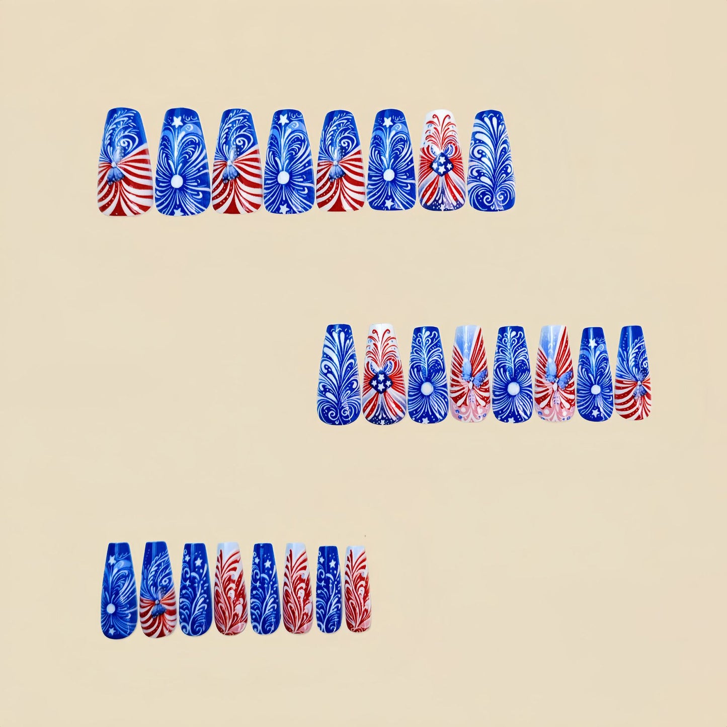 24pcs/Set Press On Nails
