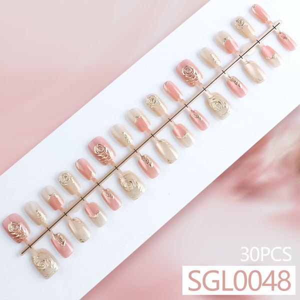 30 pieces of pink rose gilt