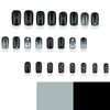 Winter black gray ombre snowflakes
