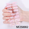 Semicured UV gel nail sticker