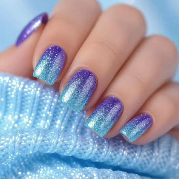 Ombre blue purple