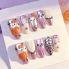30 pieces 3D pumpkin ghost purple laser