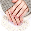 26 finger solid color cat eye no-bake manicure sticker